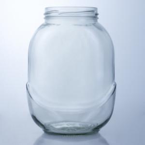 China Clear Round Glass Jar for Decal Surface Handling in Food Grade Production Solution supplier