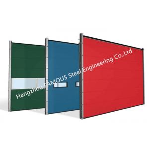 Polyurethane Core Overhead Steel Door Fully Automatic Wind Resistant Industrial Lifting Door