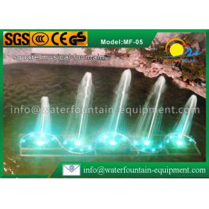 China Square Shape Musical Water Fountain Multiple Nozzles Single Conversion 4400W supplier