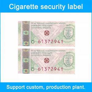 Digital Printing Cigarette Label Rectangle Shape Cigarette Sticker