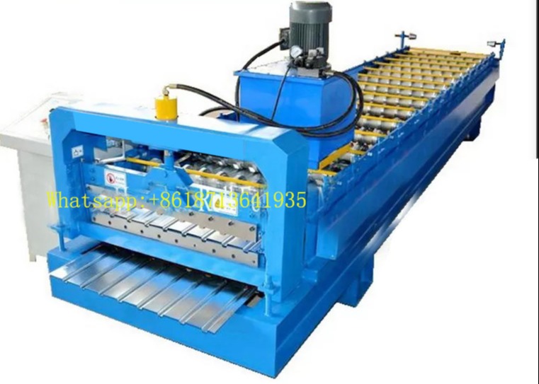 China Multi Rib Roof Touchscreen Trapezoidal Roll que forma o Plc da máquina supplier