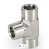 China Stainless Steel Forged Pipe Fitting A403 A420 ANSI B16.11 SW Straight Tee on sale