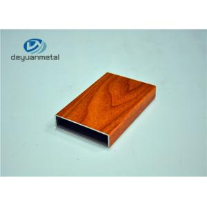 China Office Building Wood Grain Aluminum Profiles Shapes GB/75237-2008 supplier