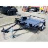 Flatbed 8x6 Motor Bike / Motorcycle Transport Trailer Single Axle 1400kg Load