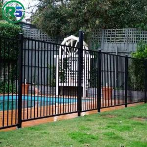 Contemporary Black Aluminum Fence Privacy No Dig Scallop Garden Fence Panel