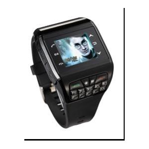 China  MP4 Audio File Format 256k Colours Cell Phone Wrist Watches With Compass supplier