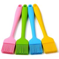 China Solid Core And Hygienic Silicone Pastry Brush , Silicone Basting Brush For BBQ on sale