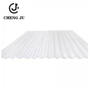 Transparent Roofing Fiber Resin Glazed Tile Corrugated Clear PVC Sheet Roofing