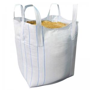 China Top Full Open 1000kg Fibc Pp Plastic Woven Jumbo Bag For Cement Sand Customized Logo supplier