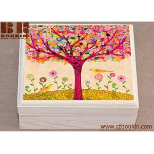 China Wooden Jewelry Box Handmade Christmas Gift Handmade Christmas Decoration Gift Box supplier