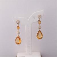 China 18K Yellow Gold Serpent Boheme 4 Motifs Earrings Citrine Pendant Earrings XS and L Motifs Ref JCO01279 on sale