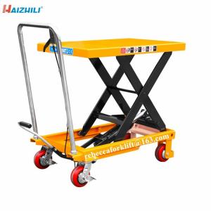 Factory supply safety device 500kg load capacity manual scissor lift table