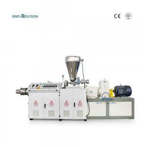 China 37kw WPC PVC Conical Twin Screw Extruder / PVC Extruder supplier