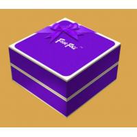 China Purple 1100gsm Cardboard Paper Gift Box Custom Wine Boxes Cardboard on sale
