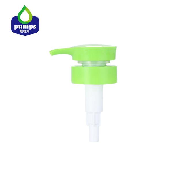 24/415 33/410 Shampoo Lotion Pump Light Green Screwed Round Top