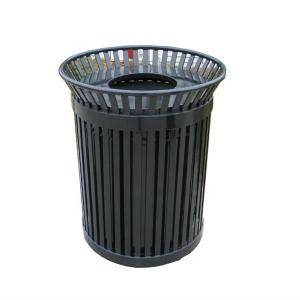 36 Gallon Outdoor Trash Cans Sustainable With Sanding Polyester Powder Coating Finish