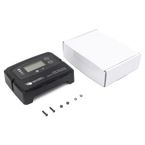 China Black Digital Solar Charge Controller 15A with 5 Stage Charging and 50V Maximum Input Voltage for Lithium Battery supplier