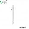 China Stainless steel glass shower door hardware glass handles with lock-EK208.07 wholesale