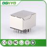 China Side Entry Single Port 10/100baseT RJ45 with transformer , UTP RJ45 8P8C female Jack wholesale