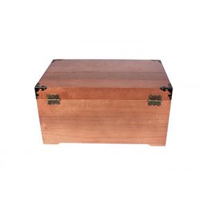 China Dark Wood Color 100% Natural Solid Wooden Pet Urns Hinged Lid With Lock Eco - Friendly wholesale
