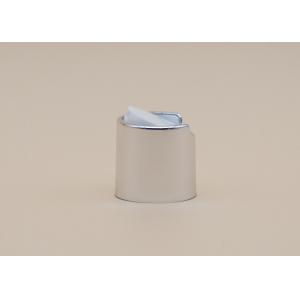 China Silver Color Aluminum Disk Top Cap , Shampoo Bottle Cap Customized Color supplier