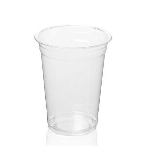 PET 10 Oz Clear Plastic Cups With Lids For Cold Beverage