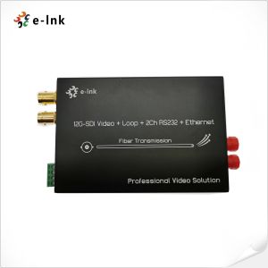 China LNK-12GSDI Series Fiber Converter with 4K UHD Video, Loop-out, Gigabit Ethernet & RS485 wholesale