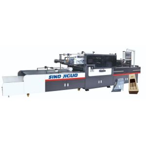 China JIGUO TC-1250Q フルセルボ インテリジェントコーナーカットとラインプレッシング ウィンドウマシン,フィルムシート厚さ (mm):0.03-0.3mm,Vカットマックス. 作業速度:15000+s/h (コーナーカット&増加作業) wholesale