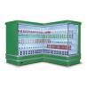 China Customized arc refrigerated display cake showcase upright counter bakery front open chiller wholesale