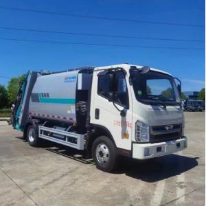 China Diesel Fuel 6.50-16 Tire Garbage Bin Truck With 6 Pieces And 1 Spare supplier