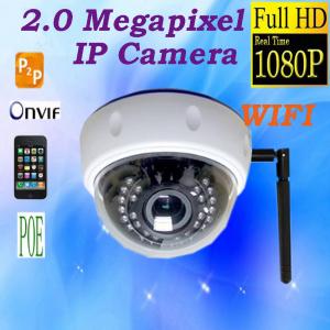 Infrared plastic Dome Camera POE P2P 1080P 2.0 Megapixles WIFI IP CCTV Camera system