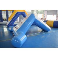 China 0.9mm Blue Color PVC Tarpaulin Swimming Pool Small Water Slide on sale