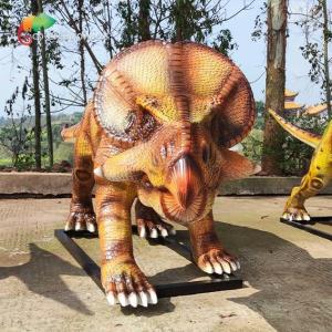 Resin Protoceratops Large Fiberglass Animal Statues Dinosaur Smooth Surface