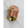 Zinc Plated Yellow Hydraulic NPT Thread Adapters , Hydraulic Couplings And