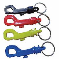 China Split Key Ring Plastic Key Holder Key Clip 2-5/8 In Personalized Bolt Snap Assorted Color on sale
