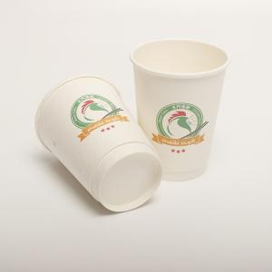 Biodegradable Double Wall Takeaway Coffee Cups Eco Friendly 360ml 12 Ounce