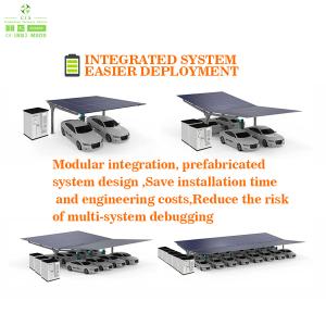 China CTS Intergrated Solar EV Charging Station Solutions Solar DC EV Charger With Energy Storage Battery System and Solar PV Panels wholesale