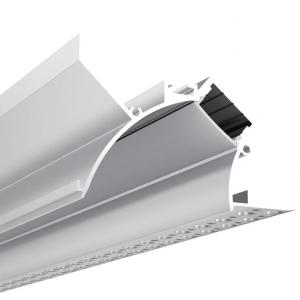 70*57mm Upward Downward Indirect Drywall LED Aluminum Profile For Cove Lighting Design