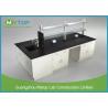 Floor Mounted Metal Laboratory Furniture Lab Bench Table For University / School