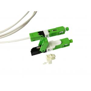 China ESC250D SC APC Field Fast Assembly Mechanical Connector FTTH for Drop Cable 2*3mm Green supplier