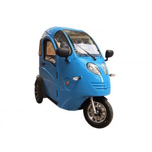 China Passenger Seat Roof Covered Electric Bike , 800 W Enclosed 3 Wheel Motorcycle supplier