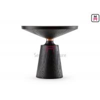 China Modern Stainless Steel Coffee Table , Solid Wood Base Marble Circle Table  on sale