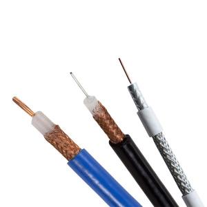 Plain Copper Inner Conductor LSZH RG59 BC Coaxial Cable