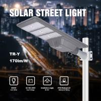 China Bridgelux Lithium Solar Street Light All In One Outdoor 500w 1000w Solar LED Street Lamp on sale