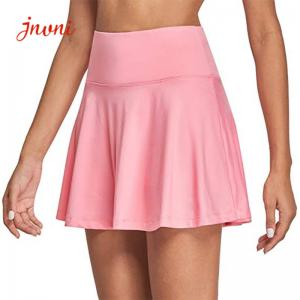 Women Double Layer 2 In 1 High Waisted Tennis Skirt 250gsm With Inside Pockets