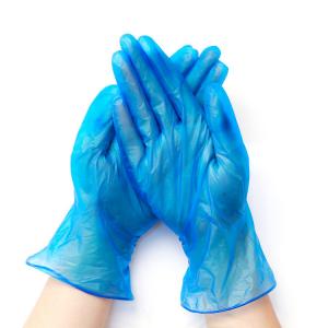 Disposable Vinyl Glovees Hand Blue Food Service PVC Glovees Powder Free Cleaning Vinyl Glovees Manufacturer