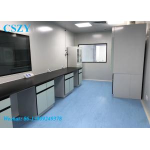 Customized School Steel Laboratory Work Benches With Hanging Cupboard