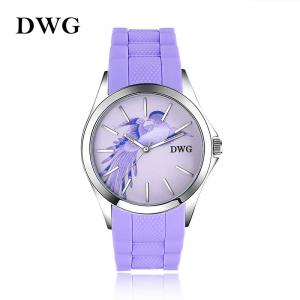 China IP silver case silicone sports watches mineral glass unisex quartz watch supplier