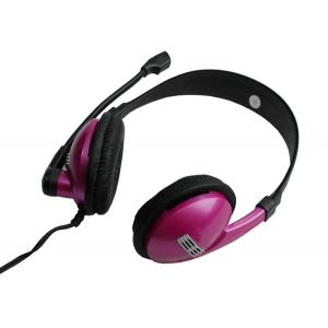 China High quality 16 ohms 20 - 20000HZ Pink Stereo Headset  Microphone supplier