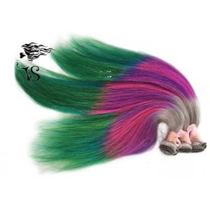 China Stunning Rainbow Turkey Colored Human Hair Extensions 100% Non Remy Human Hair supplier